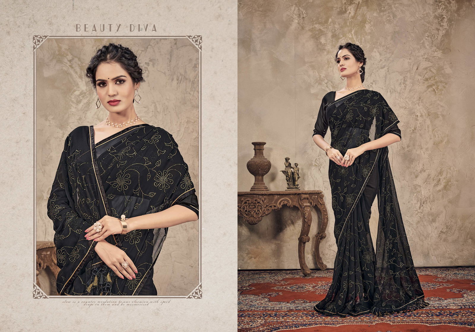 Ynf Genelia Georgette Heavy Stylish Party Wear Designer Saree Collection